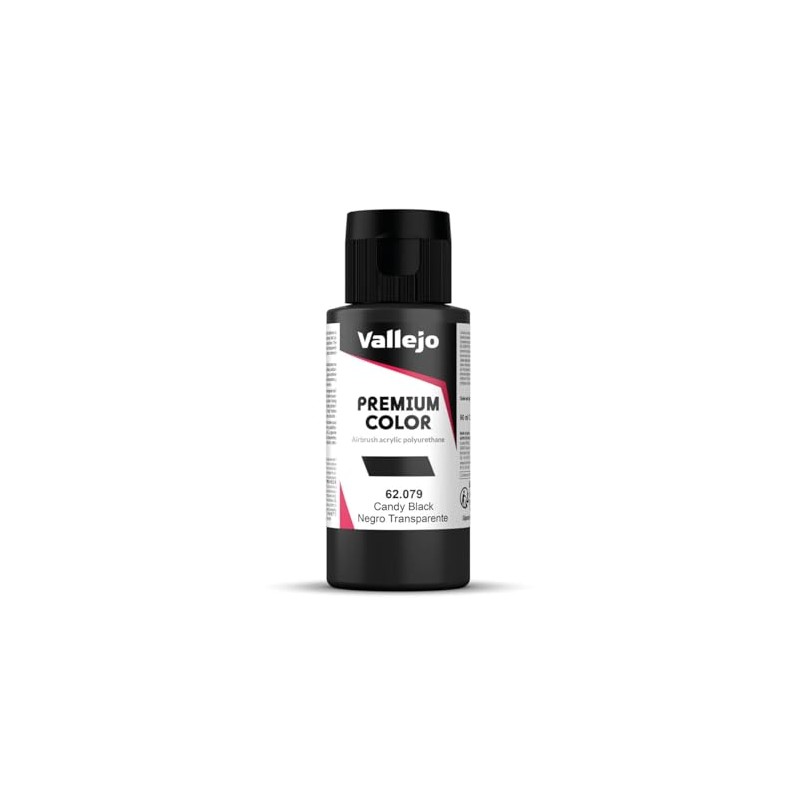 Vallejo Premium Color 60 ml Paint - Candy Black