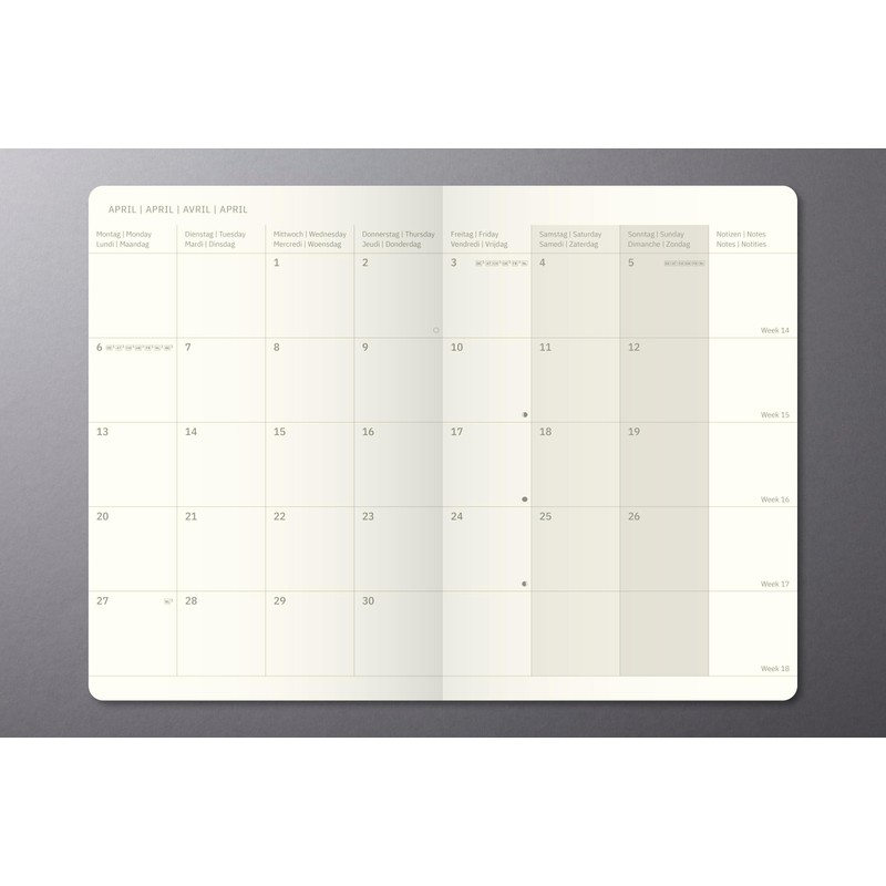 SIGEL C2687 Monthly Calendar Book Monthly Planner 2026, Approx. A6,