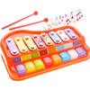 PowerTRC 2in1 Large 12" X 8" Baby Piano Xylophone Toy