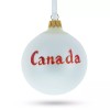 BESTPYSANKY Canada Coat of Arms Glass Ball Christmas Ornament 3.25