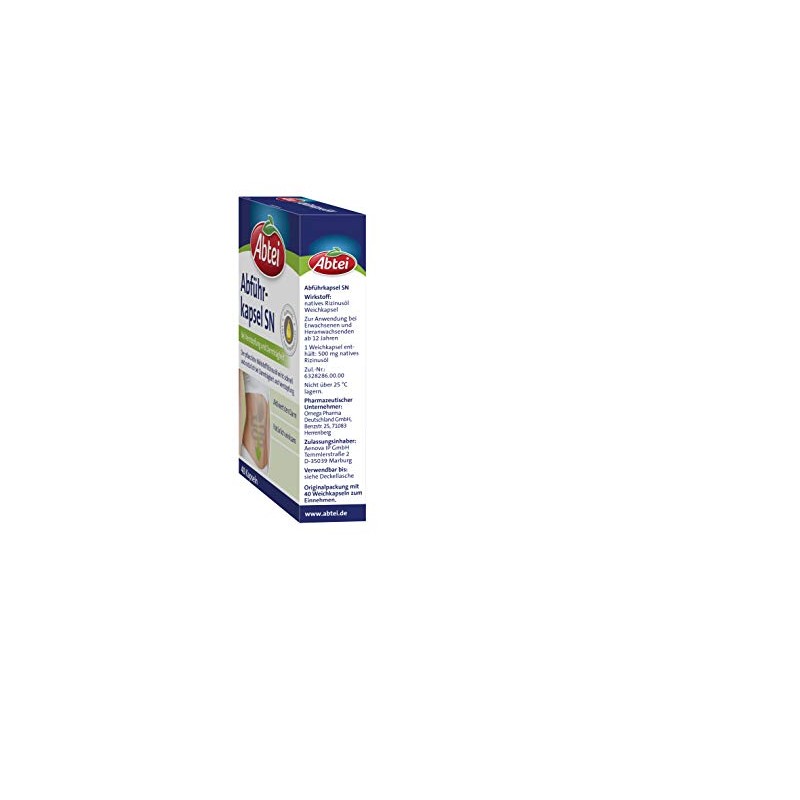 Abtei Laxative capsules - activates the intestine in case of