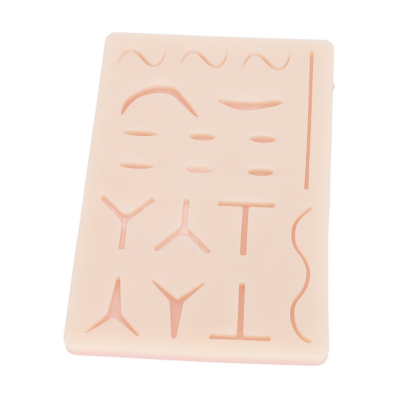 Suture Practice Pad Reusable Silicone Sature Training Skin Pad with
