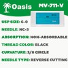 Oasis Silk Surgical Suture, 6-0, (C-3) 3/8 13mm Reverse Cutting