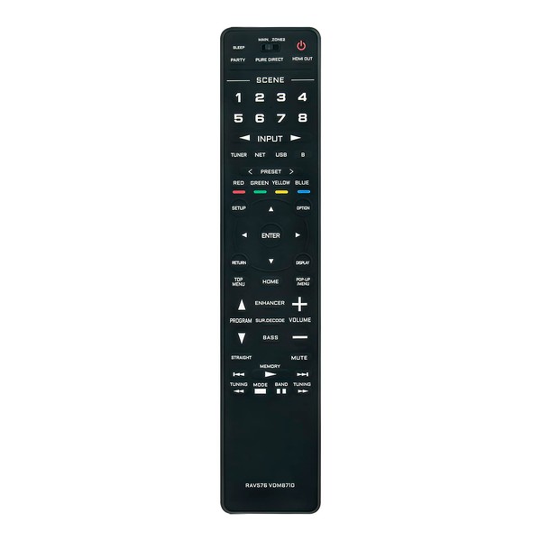 RAV576 Replacement Remote Control Compatible with Yamaha Home Theater AV