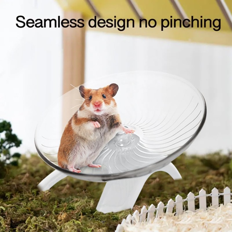 Hamster Wheel, Hermit Crab Climbing Toys Silent Exercise Running Wheel,