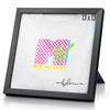 Dunkive T-Shirt Display Frame, 13" x 13" Black Wood T-Shirt