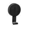 WENKO Static-Loc Plus Pavia Wall Hooks, Black, Set of 2