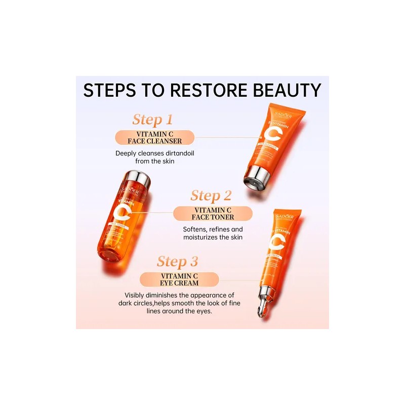 Skincare Set Uztuzt Hydrating W Vitamin C Niacinamide 6-p