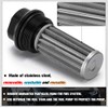BARTOO Universal 50MM 100 Micron Inline Fuel Filter with 6AN