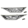 SecosAutoparts CLEAR SIDE MARKER LAMP TURN SIGNAL LIGHT W/LED BULBS
