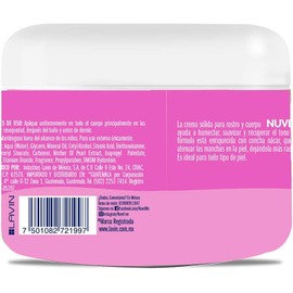 Nuvel Crema Aclarante Corporal y Facial con Concha Nácar 600g | Crema Aclarante de Piel, Hidratante para Todo Tipo de Piel
