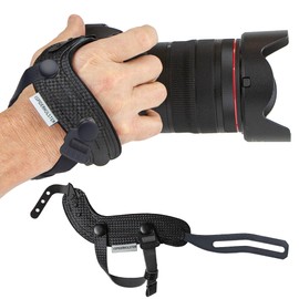 SPIDER HOLSTER - SpiderPro Camera Hand Strap v2 with Snap Assembly and Optional Wrist Strap – DSLR and Mirrorless Compatible (Graphite)