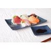 Minoru Pottery Lightweight Shogi Pottery & Small Plate Set, Indigo