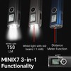 TrustFire Mini X7 Flat EDC Flashlight Rechargeable with Red Beam,