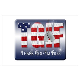 Truly Teague Large Poster Thank God I'm Free