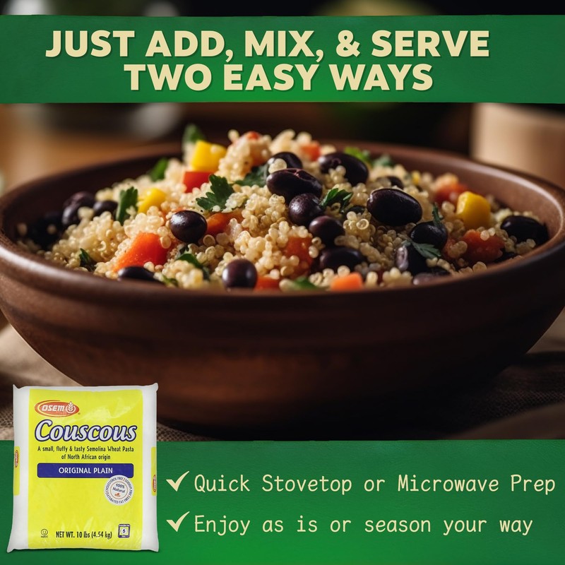 Osem Couscous, Original Plain, 10 Lb