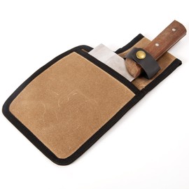 Cleaver Sheath,Universal Wide Knife Protectors,Durable Butcher Chef Knife Edge Guards,Heavy Duty Cleaver Covers Cleavers Sleeve Holds Your Meat Cleavers Up To 10”Long And 5”Width (Khaki)