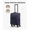 LOVEVOOK Carry On Luggage 22x14x9 Airline Approved, 22 Inch Softside