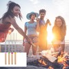 SULIVES 4 Pack Marshmallow Toasting Forks Kit - Extendable Stainless