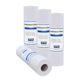 IPW Industries Inc. - (VX05-978) Whole House Sediment Water Filter Cartridges, Compatible with Valuetrex 1227867-V, 5 Micron - 9-7/8" x 2.5" (4-Pack)