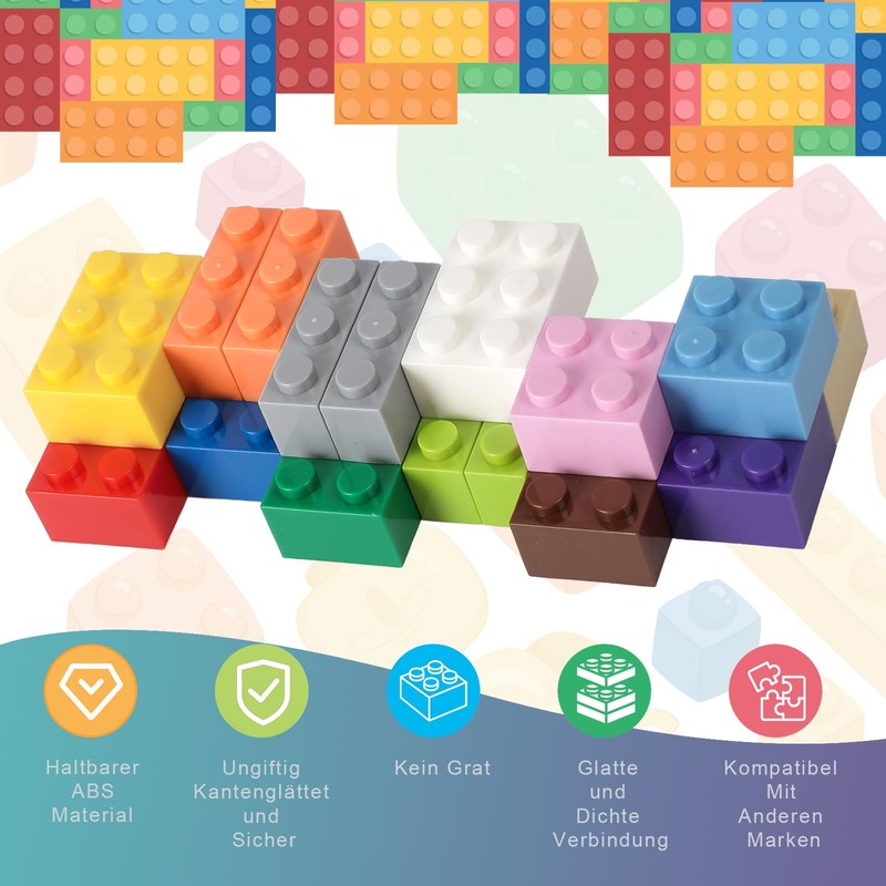 HUIZDQ 600 Pieces Classic Building Blocks Set, Suitable for Boys