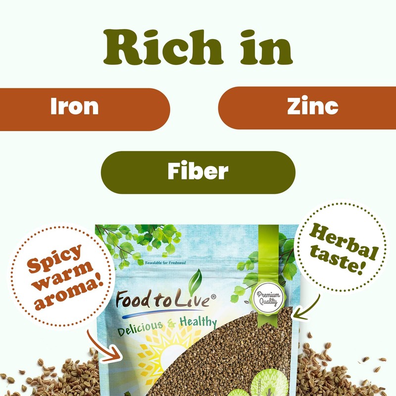 Food to Live Whole Celery Seeds, 12 Pounds – Dried