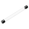 sourcing map Transparent Rigid Storage Tubing with Lids Clear Small