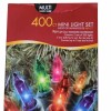 Holiday Time 400 Count Mini Light Set Multi/green Wire Christmas