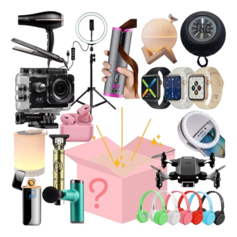 Eco R. Caja Sorpresa Misteriosa Electronica Mistery Box Hogar Gamer