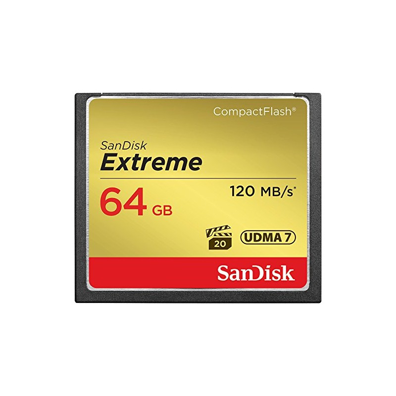 SanDisk 64GB Extreme CompactFlash Memory Card
