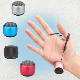 Wireless Mini Bass Cannon Speaker, Portable Bluetooth-compatible Speaker, Mini Bass Cannon Speaker for Home, Office, Outdoor, Travel, Audio - Color: Red, Specification: 1 count