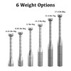 Adjustable Macebell, 6 in 1 Indian Club Weighted Clubbell(6.6/8.8/11/13.2/15.4/17.6 lbs),