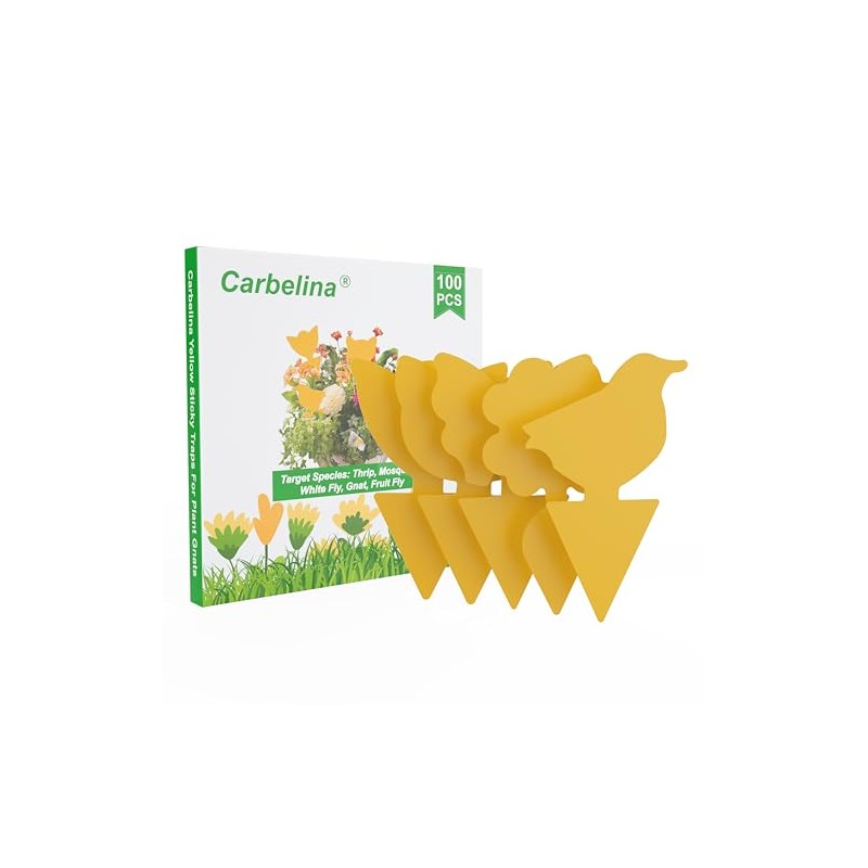 Yellow Sticky Traps for Indoor and Outdoor Pest Control -