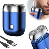 Mini Dual-Head Electric Shaver, 2025 New Upgrade Pocket Shaver USB