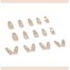 24 Pieces Nail Tips, False Length, Straight French Design, Easy