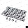 HTTMT MT247-025- 100 Piece Chrome 1/4" Allen Socket Bolt Cap