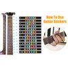 2Pcs Self Adhesive Guitar Fingerboard Stickers with 6Pcs Guitar Picks,