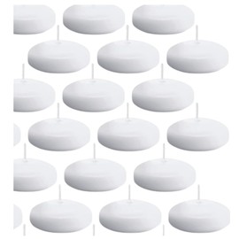 LA CASA DE ALEJANDRA Velas Flotantes sin aroma y sin goteo 24 piezas chicas de 4 cm.