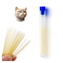 Nuvretk 300pcs Cat Whiskers for Felting Needles & DIY - Realistic 2.3 Inch Tapered Plastic Whiskers for Felting Supplies, Stuffed Animals & Dolls & Crafts (Beige)