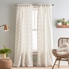 Peri Home Mallorca Embroidery Back Tab Window Curtain Panel Pair,