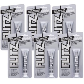 Flitz Multi-Purpose Metal Polish Paste - 1.76oz Tube of USA-Made Chrome Polish - Works on Stainless Steel, Aluminum, Plastic, Jewelry and Cars - Non-Abrasive Cleaner & Rust Remover (6 Pack)