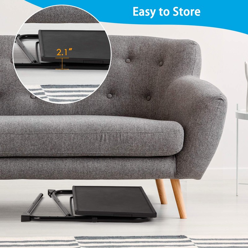 LORYERGO Multifunctional TV Tray Table - [2 Packs] Adjustable TV
