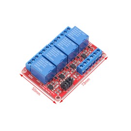 GERUI Pack of 2 4 Channel Relay Module 12 V 4 Channel Relay Module Relay Switch with OPTO Insulation High Low Level Trigger Relay Module Optocoupler Support High and Low Trigger