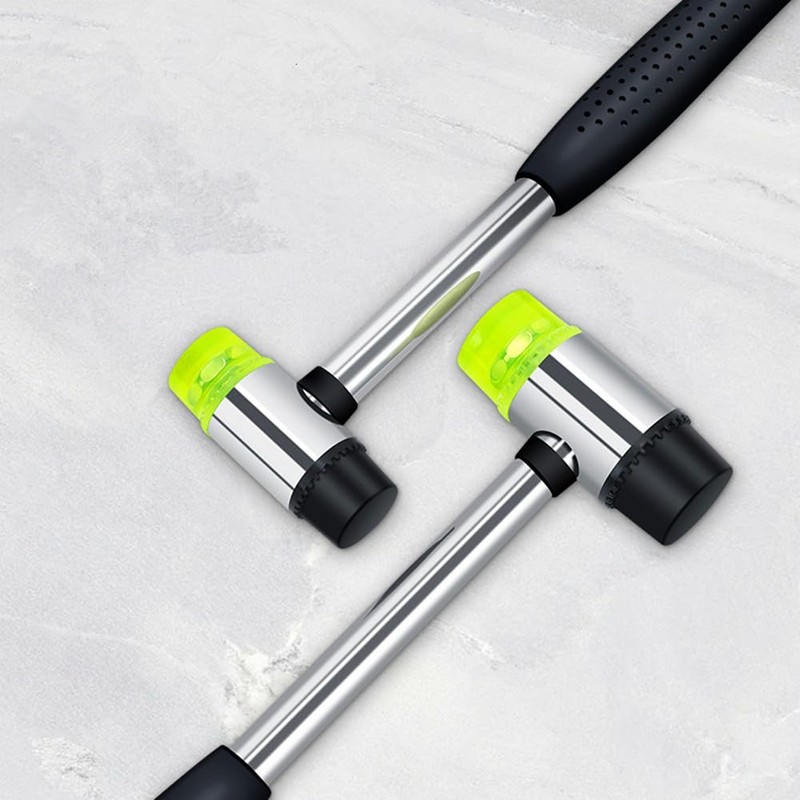 Gummihämmer Schonhammer – Doppelkopf Design mit Rutschfestem PVC Griff -