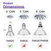 PAR20 Flood 39W 120V Halogen Light Bulbs 6 Pcs, PAR20
