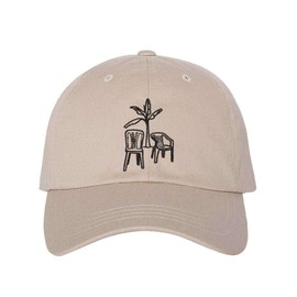 DTMF Debi Tirar Mas Fotos Embroidered Baseball Hat (US, Alpha, One Size, Stone)