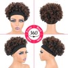 Headband Afro Kinky Curly Wigs For Black Women Short Curly