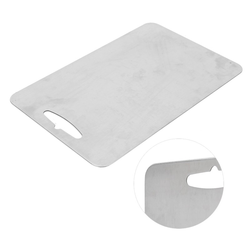 Cutting Board Multifunctional Double‑sided Stainless Steel Chopping Board for Kitchen
