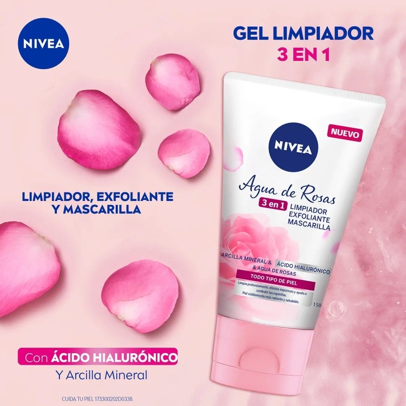 🔥 Nivea gel limpiador facial 3 en 1 con agua