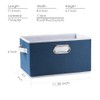 PRANDOM Fodable Storage Baskets for Closet [5-Pack] Decorative Fabric Storage